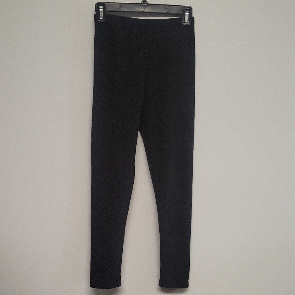 Irelia Fleece-lined Black Leggings